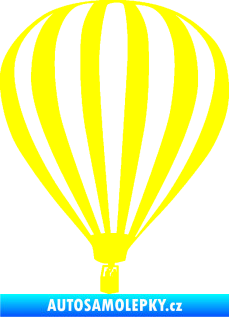 Samolepka Horkovzdušný balón 001  žlutá citron