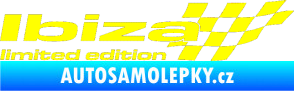 Samolepka Ibiza limited edition pravá žlutá citron