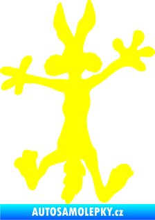 Samolepka Kojot 002 levá žlutá citron