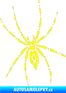 Samolepka Pavouk 011 levá žlutá citron