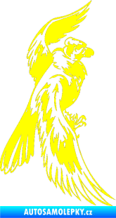 Samolepka Predators 012 pravá žlutá citron