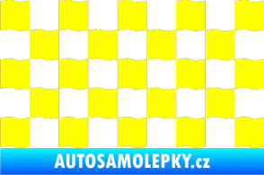 Samolepka Šachovnice 003 žlutá citron