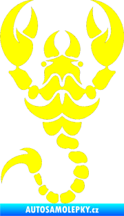 Samolepka Štír 005 levá žlutá citron