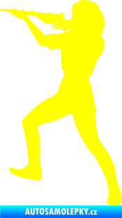 Samolepka Střelkyně 001 levá žlutá citron