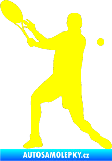 Samolepka Tenista 005 levá žlutá citron