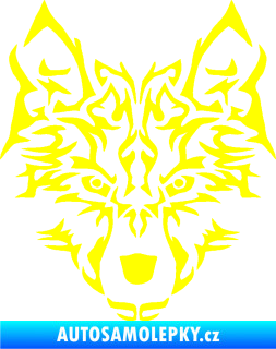 Samolepka Vlk 005 žlutá citron