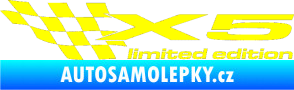 Samolepka X5 limited edition levá žlutá citron