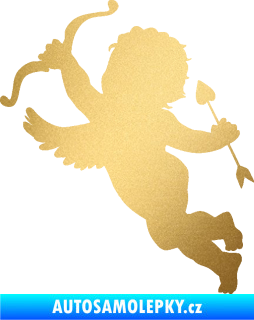 Samolepka Amor 002 levá zlatá metalíza