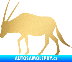 Samolepka Antilopa 001 levá zlatá metalíza