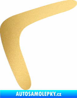 Samolepka Bumerang 001 levá zlatá metalíza