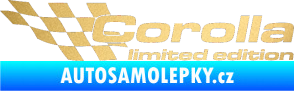 Samolepka Corolla limited edition levá zlatá metalíza