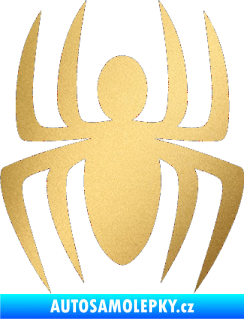 Samolepka Pavouk 005 zlatá metalíza