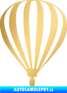 Samolepka Horkovzdušný balón 001  zlatá metalíza