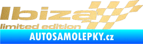 Samolepka Ibiza limited edition pravá zlatá metalíza