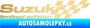 Samolepka Suzuki limited edition pravá zlatá metalíza
