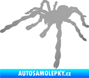 Samolepka Pavouk 013 - levá stříbrná metalíza