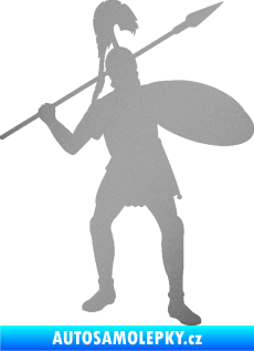 Samolepka Římský voják pravá stříbrná metalíza