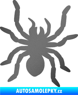 Samolepka Pavouk 014 pravá grafitová metalíza