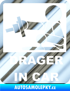 Samolepka Drager in car 004 chrom fólie stříbrná zrcadlová