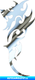 Samolepka Dragon 009 levá chrom fólie stříbrná zrcadlová