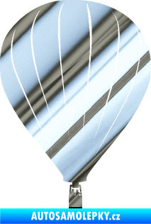 Samolepka Horkovzdušný balón 002 chrom fólie stříbrná zrcadlová
