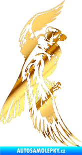 Samolepka Predators 012 pravá chrom fólie zlatá zrcadlová
