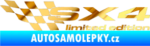 Samolepka SX4 limited edition levá chrom fólie zlatá zrcadlová