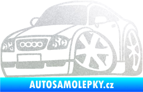 Samolepka Audi TT karikatura levá pískované sklo