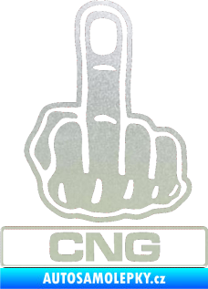 Samolepka Fuck off CNG pískované sklo