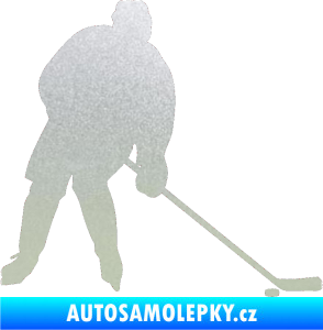 Samolepka Hokejista 005 pravá pískované sklo