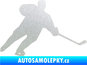 Samolepka Hokejista 014 pravá pískované sklo