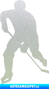 Samolepka Hokejista 022 levá pískované sklo