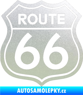 Samolepka Route 66 - jedna barva pískované sklo
