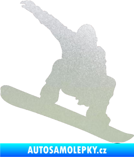 Samolepka Snowboard 021 pravá pískované sklo