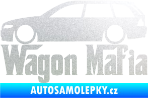 Samolepka Wagon Mafia 002 nápis s autem pískované sklo