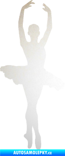 Samolepka Baletka 002 pravá odrazková reflexní bílá