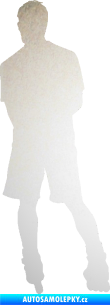 Samolepka Bruslař 004 levá odrazková reflexní bílá