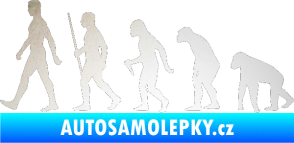 Samolepka Evoluce 001 levá odrazková reflexní bílá
