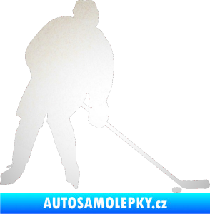 Samolepka Hokejista 005 pravá odrazková reflexní bílá