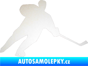 Samolepka Hokejista 014 pravá odrazková reflexní bílá