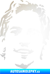 Samolepka Paul Walker 008 pravá obličej odrazková reflexní bílá