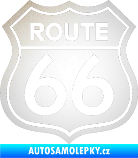 Samolepka Route 66 - jedna barva odrazková reflexní bílá
