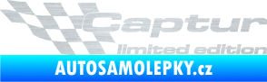 Samolepka Captur limited edition levá škrábaný hliník
