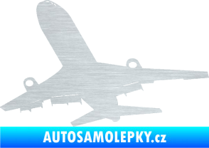Samolepka Letadlo 007 levá škrábaný hliník