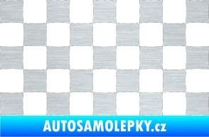 Samolepka Šachovnice 002 škrábaný hliník