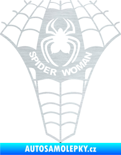 Samolepka Spider woman pavoučí žena škrábaný hliník