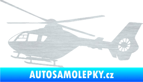 Samolepka Vrtulník 006 levá helikoptéra škrábaný hliník
