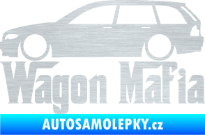 Samolepka Wagon Mafia 002 nápis s autem škrábaný hliník
