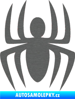 Samolepka Pavouk 005 škrábaný titan