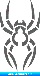 Samolepka Pavouk 006 škrábaný titan